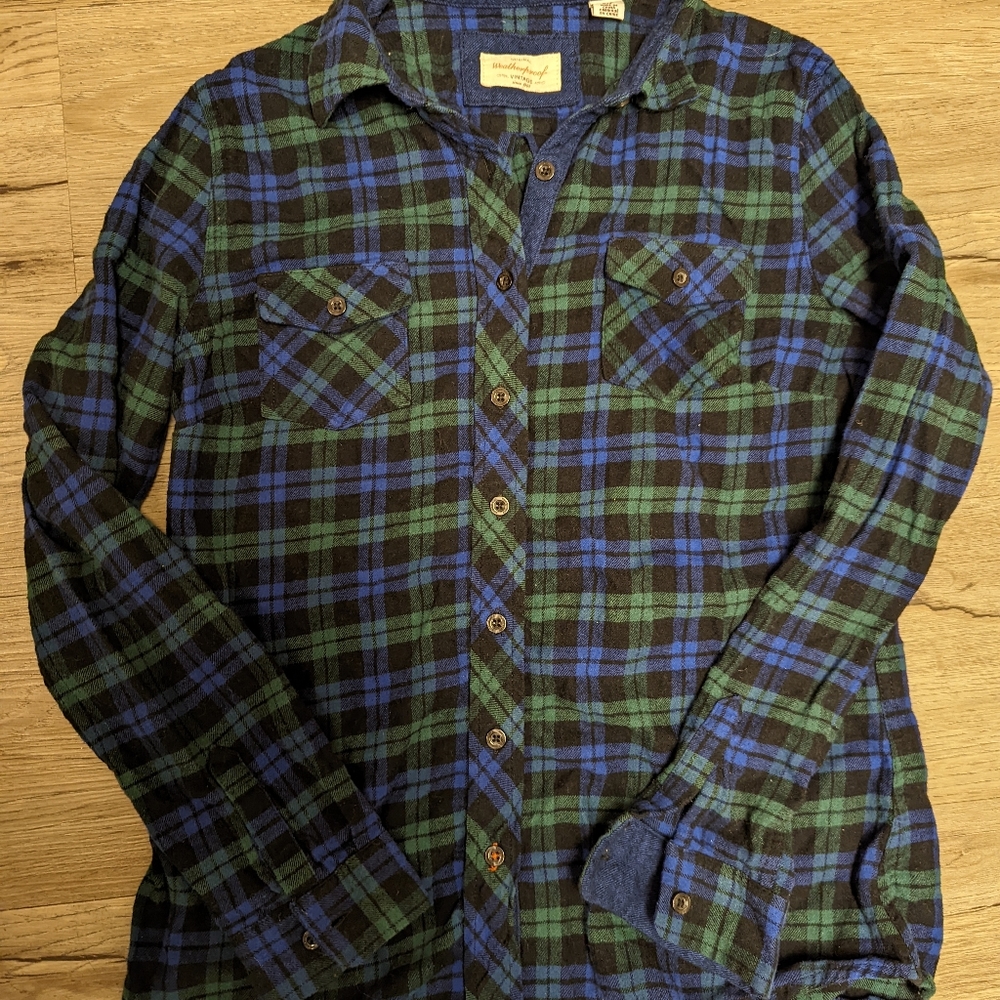 Washed, unworn, Weatherproof Vintage flannel, size small